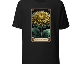 The Blooming Tarot: Chrysanthemum, Botanical Tarot Birth Flower Shirt