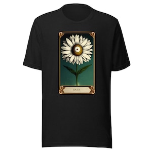 Le tarot fleuri: marguerite, chemise de fleur de naissance de tarot botanique
