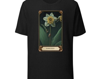 The Blooming Tarot: Narcissus, Botanical Tarot Birth Flower Shirt