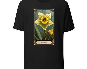The Blooming Tarot: Daffodil, Botanical Tarot Birth Flower Shirt