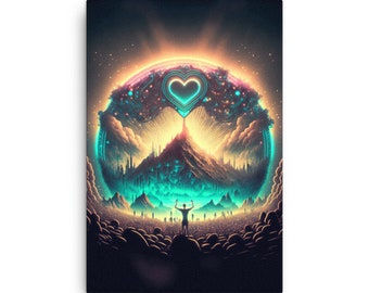 Raver’s Heaven: The Divine Disco - Abe Choi Print on Thin Canvas