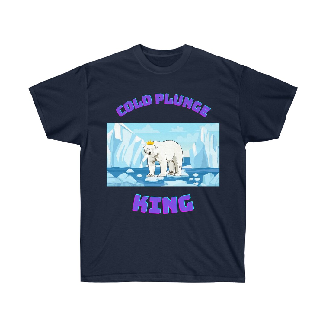 Cold Plunge King Polar Bear Cotton Tee - Etsy