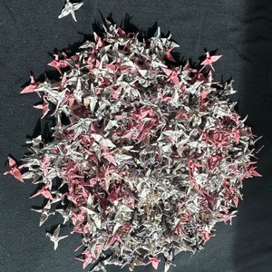 1000 1/2&quot; origami paper cranes