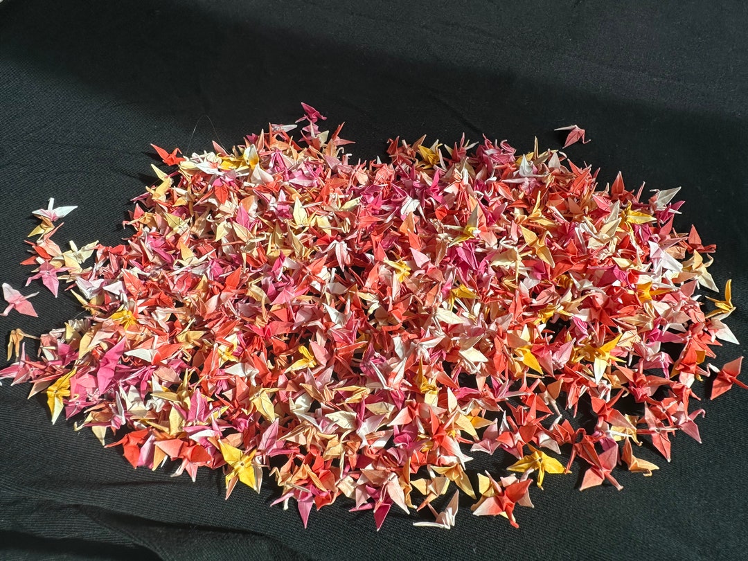 1000 1/2 Origami Paper Cranes Etsy