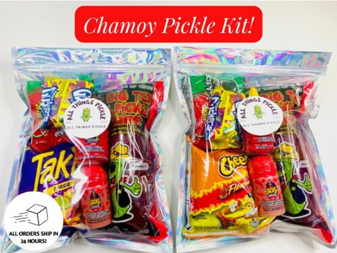 Chamoy Pickle Kit Sour Sweet Spicy Trending Pickle Best Seller Candy