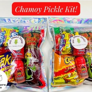 Chamoy Pickle Kit – Sweet, Spicy & Sour Mexican Snack | Viral TikTok Pickle Challenge | Ships in 24 Hours