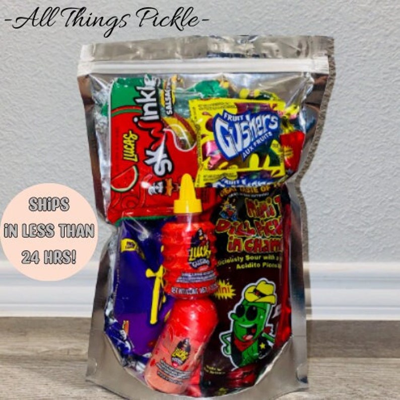 Chamoy Pickle Kit Sour Sweet Spicy Trending Pickle Best Seller Etsy