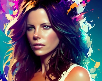 Abstract Art - Celebrity Tribute - Kate Beckinsale