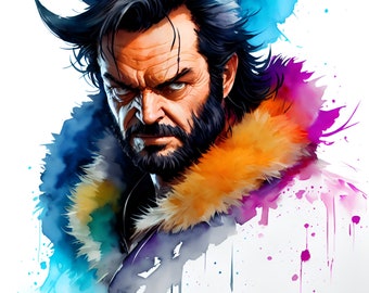 Abstract Art - Celebrity Tribute - Jack Nicholson II