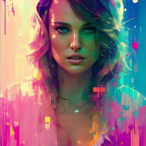 Abstract Art - Celebrity Tribute - Natalie Portman
