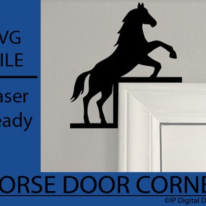 Horse Door Corner / Door Corner / Horse / Window Corner / Window Decor