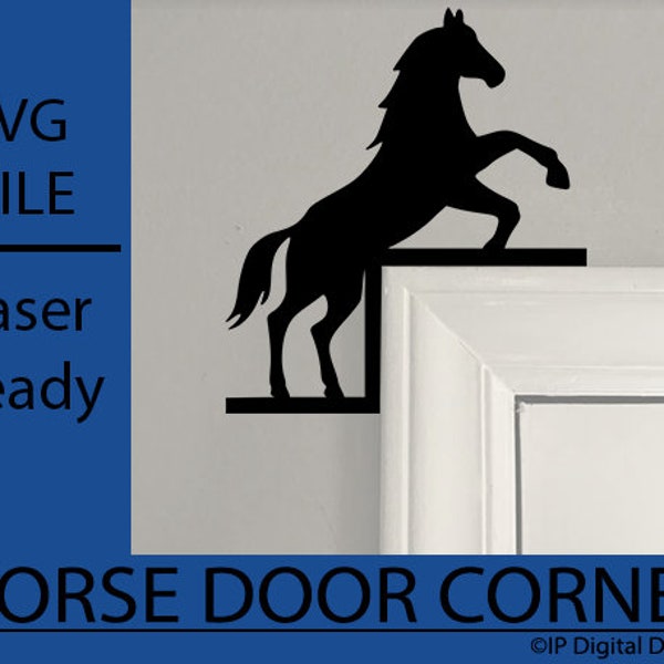 Horse Door Corner SVG: Window Decor (Digital Download)