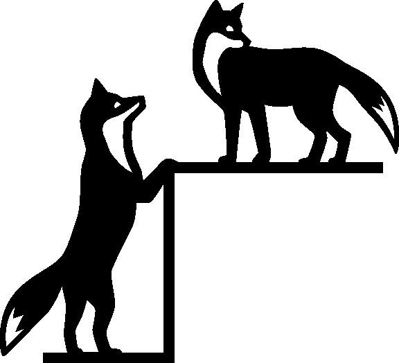 Fox Door Corner / Door Corner / Foxes / Window Corner / Window Decor - Etsy