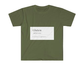 Gluten Dictionary definición camiseta para celíacos