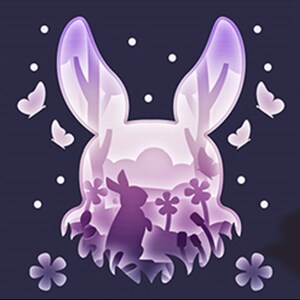 Süßer Hase, Ostern, Schattenbox, 3D-Schnitt, Cricut