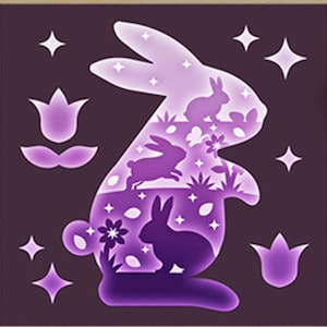 Coniglietto, Pasqua, Scatola delle ombre, Taglio 3D, Cricut