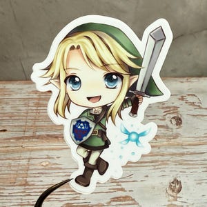 Legend of Zelda Link Matte Vinyl Sticker