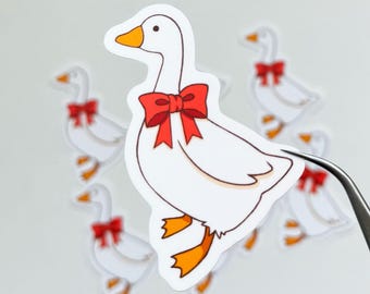 Untitled Goose Game Matte Vinyl Sticker