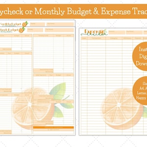 Paycheck Budget Planner, Monthly Budget Planner, Budget by Paycheck, Budget Template, Expense Tracker, Zero Based Budget, Budget Binder