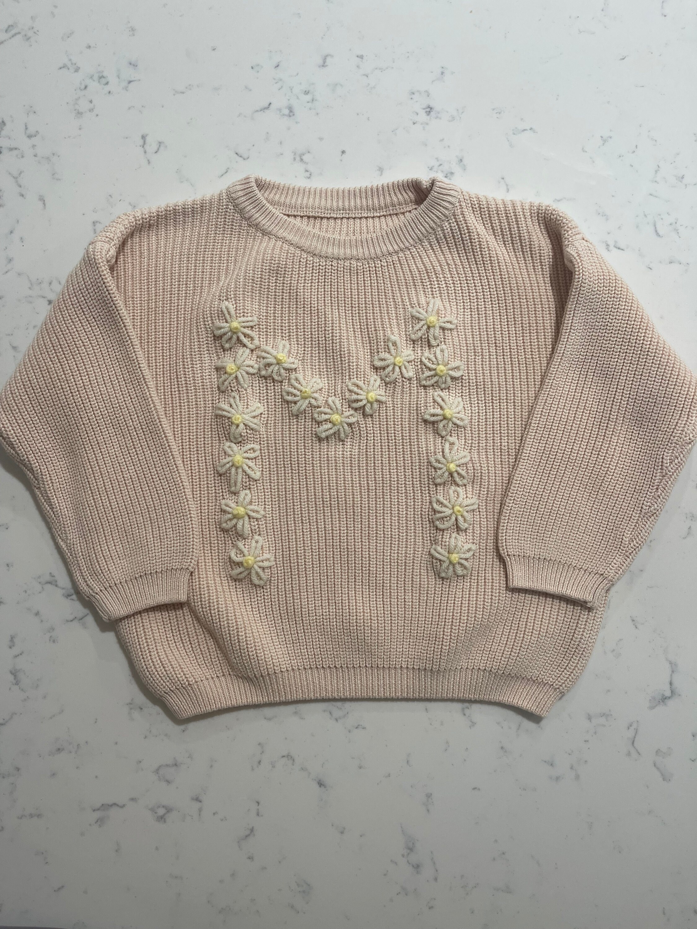 Custom Hand Embroidered Kids/toddler/baby Sweater Etsy