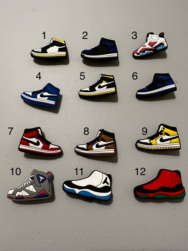 NBA Basketball Shoe Croc Charms for Your Shoes Etsy