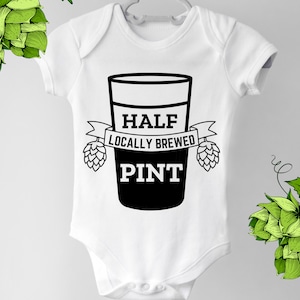 Half Pint Locally Brewed SVG PNG Cut File Design for Beer-Loving Crafters