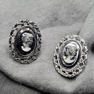 Cameo Screwback Earrings