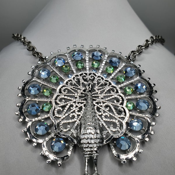 Peacock Costume Necklace