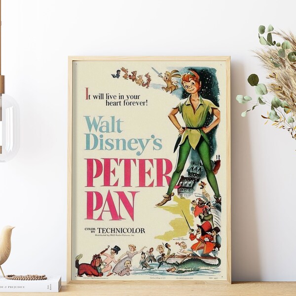 Peter Pan Wall Art Etsy