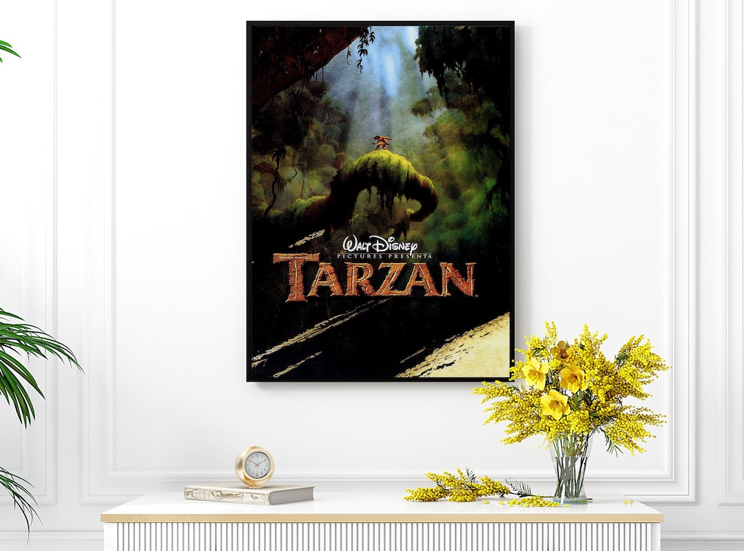 Disney Tarzan Movie Poster Tarzan Art Print Tarzan and Jane Etsy