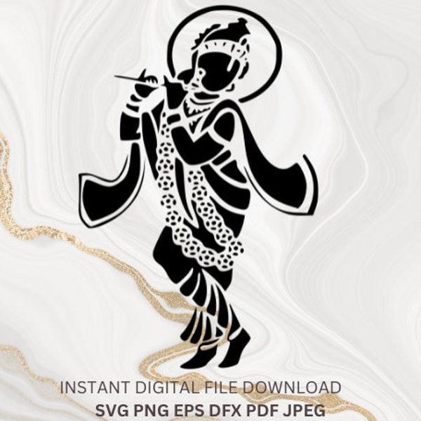 Krishna svg Lord Krishna svg Krishna playing flute svg Spiritual png Hindu Sanskrit symbol Krishna silhouette clipart image Krishna vector