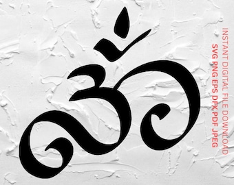 OM svg AUM png svg Sanskrit Symbol OM Yoga Meditation Harmony Zen Hindu symbol svg pdf png eps dfx jpg mindfulness Relax Peace Buddha png
