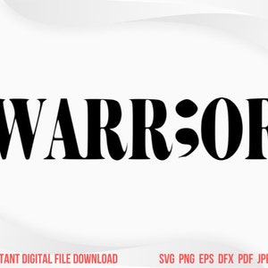 Ponto e vírgula svg Guerreiro svg Projeto Prevenção de suicídio Presente de saúde mental design de camiseta Ortografia Palavra Carta svg Semi dois pontos Consciência de tatuagem