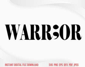 Semicolon svg Warrior svg Project Suicide Prevention Mental Health gift tshirt design Spelling Word Letter svg Semi Colon Tatoo Awareness