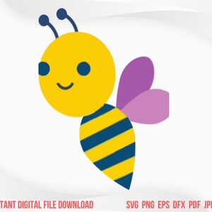 Bee SVG Lindo Bee svg Bumble Bee svg Honeybee png Vector Cricut Bee Image Colorful Bee Kid Bee Clip Art pattern Cut File svg eps png dxf jpg