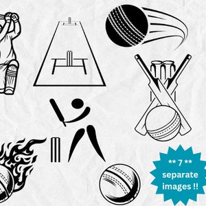 Cricket svg bundle svg  Cricket ball bat stumps vector silhouette motion svg Cricket player svg Flaming cricket ball png field tshirt gift