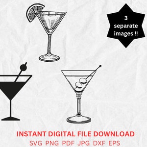 Martini png Martini svg Martini Vector Martini Clipart Martini Cricut Martini Cut File Martini Silhouette Martini Glass svg dxf eps png jpg