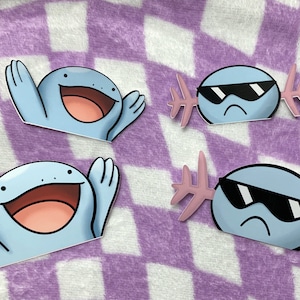 Wooper & Quagsire Peeker Sticker