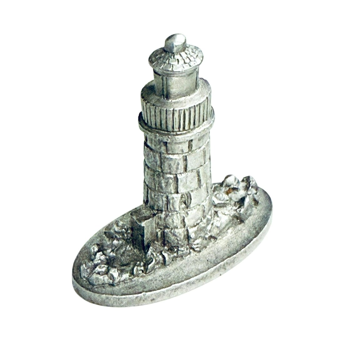 Vintage Spoontiques S718 Miniature Pewter Lighthouse Nautical ...