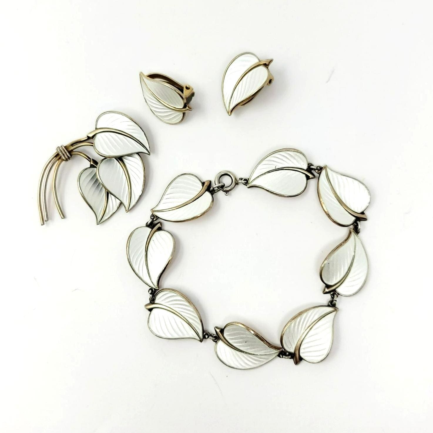 Y05 1円 北欧 アンティーク 925S STERLING NORWAY刻印 ホワイト 