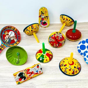 Vintage Bunte Litho Blechdose Krachmacher Spielzeug Party Favor Neujahr Karneval Geburtstag Purim Halloween Konzerte Sportveranstaltungen Paraden