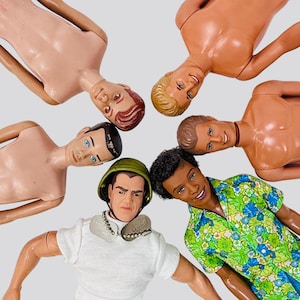 CHOICE Vintage Dolls Ken Alan Steven GI Joe Doll Male Action Figures Collectible Barbie Dolls Boyfriend for Parts, Play or Collect