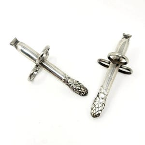 Set of 2 Vintage Christofle Silver Plate Asparagus Tongs Brevete SGDG Ca: pre 1935