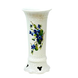 Vintage Seltmann Weiden Bavaria W Germany Porcelain Vase Mozart Floral Design