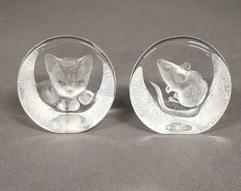 SIGNED Mats Jonasson #8161 Glass 'zador' Masqot Face Sculpture - Etsy