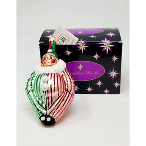 1995 Vintage Christopher Radko Christmas Ornament Chubby Decker Clown Orig Box