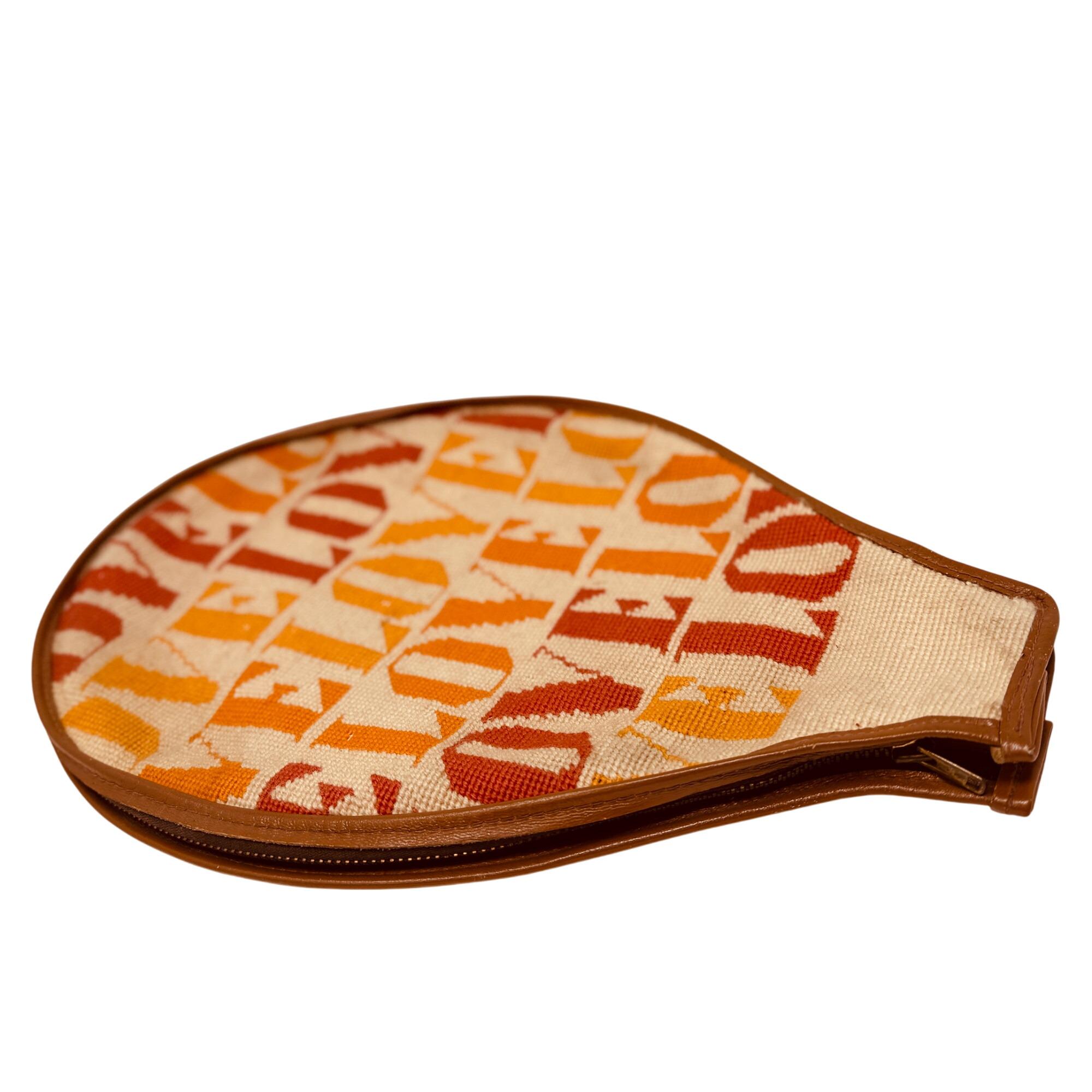 Coca Cola Tennis Racket Cover Vintage Needlepoint Tennis Racket Racquet Cover With Multicolor Retro ...
