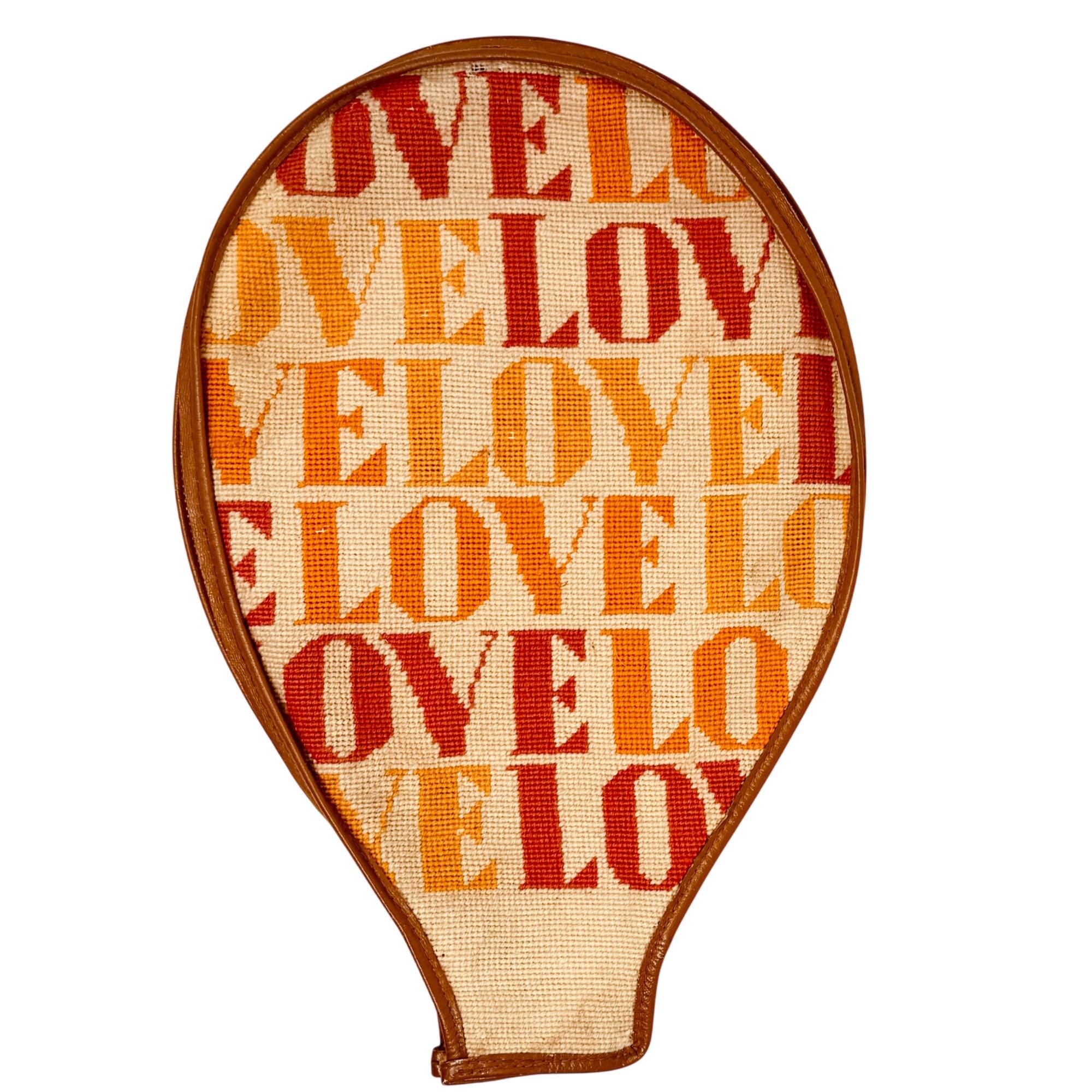 Coca Cola Tennis Racket Cover Vintage Needlepoint Tennis Racket Racquet Cover With Multicolor Retro ...