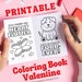 PRINTABLE Valentine Activity Coloring Book 10 Coloring Pages With Love ...