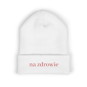 sombrero de gorro na zdrowie / gorro con puños bordado, bordado de tostadas polacas
